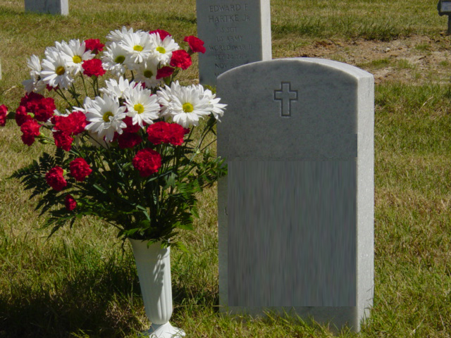 Flowers on a grave
