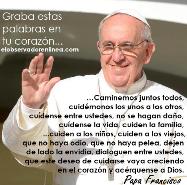 Palabras del Papa Francisco